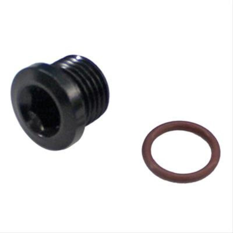 Fragola -12AN (1 1/16-12) Socket Hex Port Plug - Black-tuningsupply.com