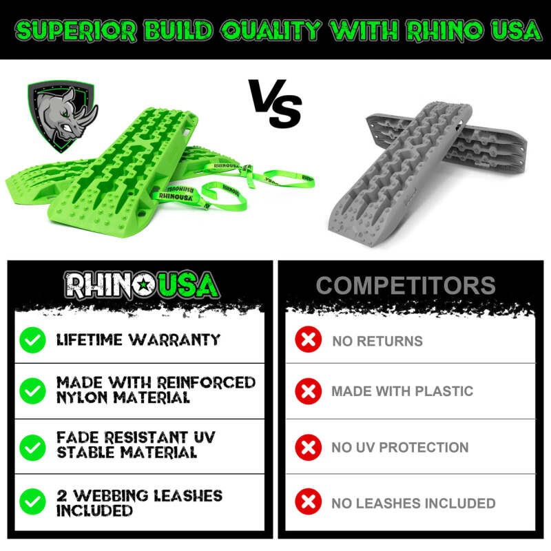 

Rhino USA TRACBOARDS-GRN - RSATRACBOARDS-GRN - Rhino USA Recovery Traction Boards - Green (Pair) - Shipped in Europe - Tuningsupply.com
