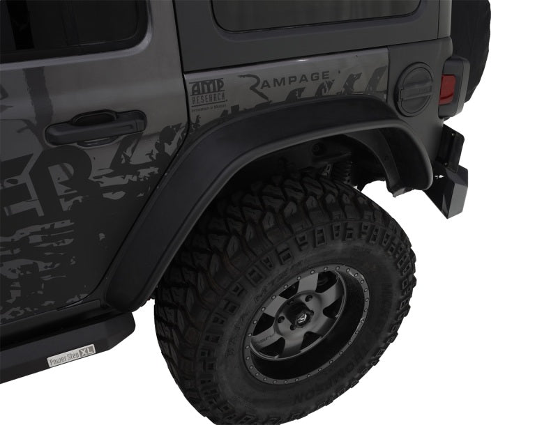 

Bushwacker  - BUS10923-07 - Bushwacker 2018+ Jeep Wrangler (JL) Unlimited Flat Style Flares 4pc - Black - Shipped in Europe - Tuningsupply.com
