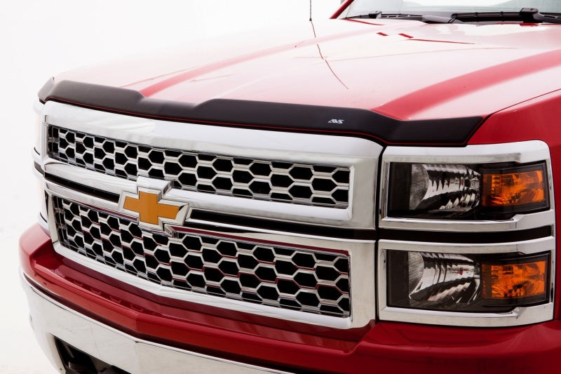 AVS 15-18 Chevy Silverado 2500 Aeroskin Low Profile Hood Shield - Matte Black-tuningsupply.com