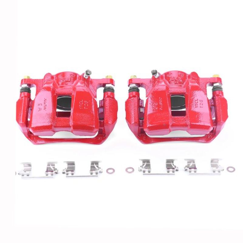 Power Stop 13-18 Honda Accord Front Red Calipers w/Brackets - Pair-tuningsupply.com