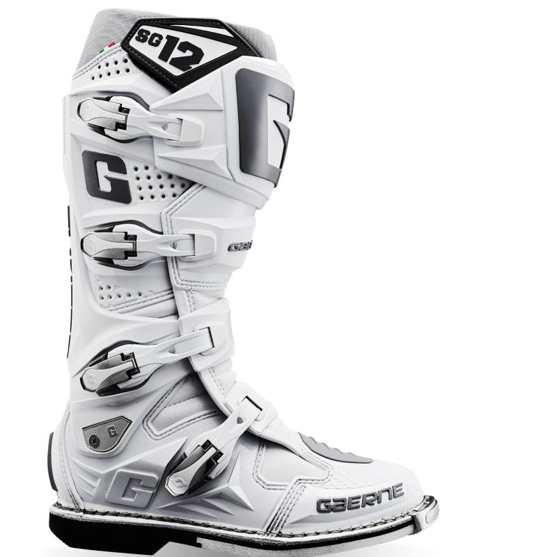 Gaerne SG12 Boot White Size - 9.5-tuningsupply.com