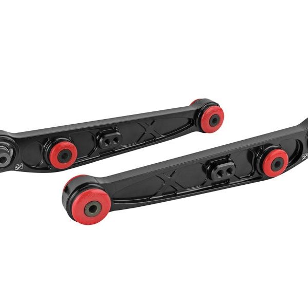 Skunk2 Honda/Acura EG/DC Alpha Series Rear Lower Control Arm Set - Black-Control Arms-Skunk2 Racing-SKK542-05-1195-SMINKpower Performance Parts