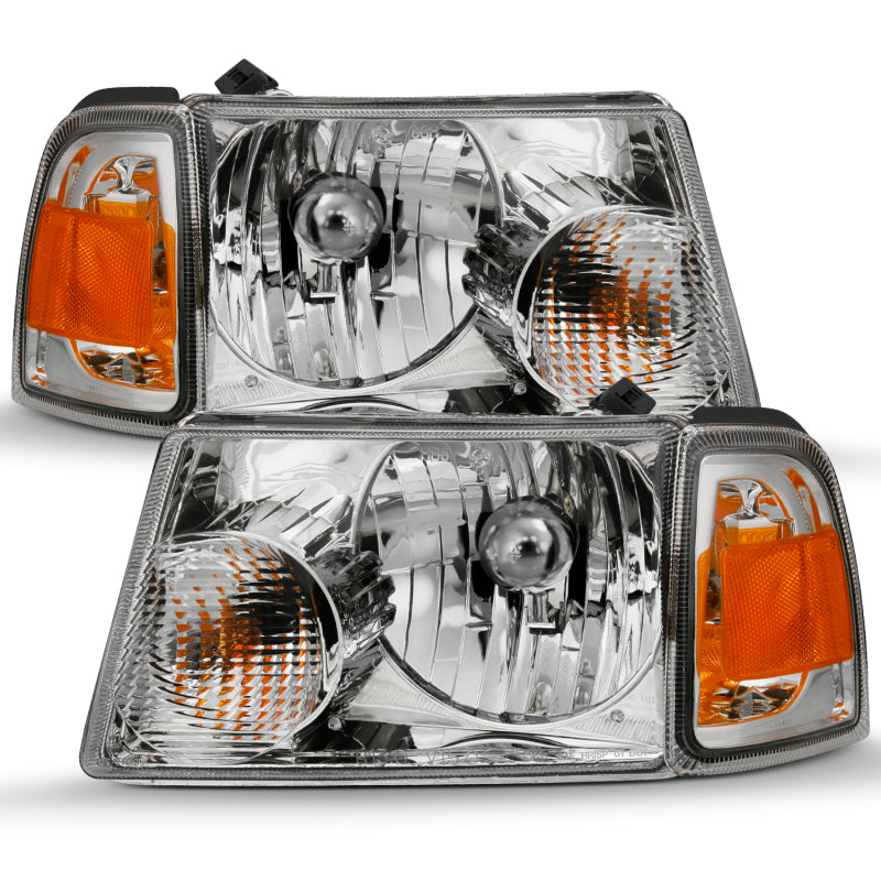 

ANZO 111484 - ANZ111484 - ANZO 2001-2011 Ford Ranger Crystal Headlight Chrome w/Corner Lights (OE Replacement) - Shipped in Europe - Tuningsupply.com
