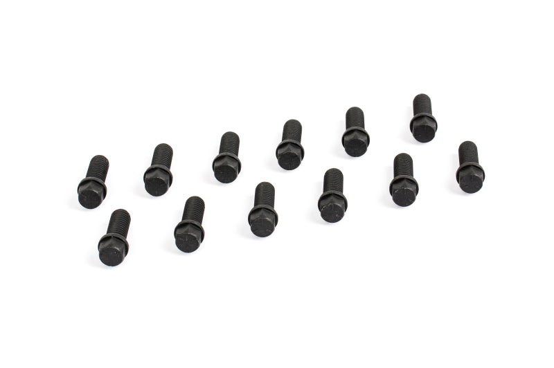 Cometic Header Bolts 3/8 - 16 x 1in Grade 5 Black Oxide Finish With Compact Hex Head-tuningsupply.com