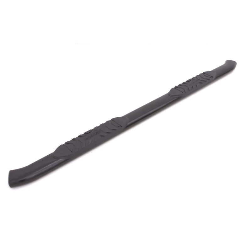 Lund 01-13 Chevy Silverado 1500 Crew Cab 5in. Oval Curved Steel Nerf Bars - Black-tuningsupply.com