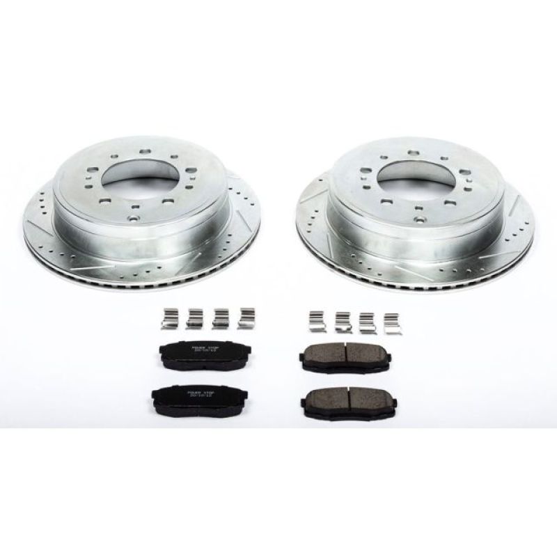 Power Stop 08-11 Lexus LX570 Rear Z23 Evolution Sport Brake Kit-tuningsupply.com