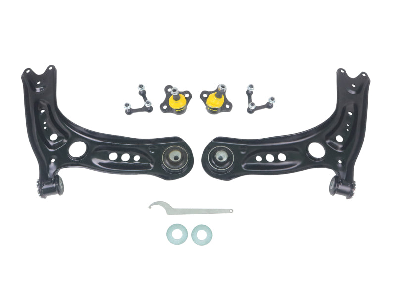 

Whiteline KTA386 - WHLKTA386 - Whiteline 2004+ Volkswagen Golf Front Lower Control Arm Assembly - Shipped in Europe - Tuningsupply.com
