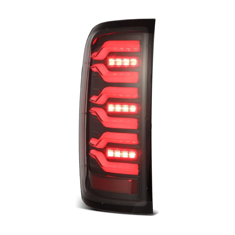 AlphaRex 14-18 Chevy Silverado 1500 Luxx-Series LED Tail Lights Alpha-Black w/Activ Light/Seq Signal-tuningsupply.com