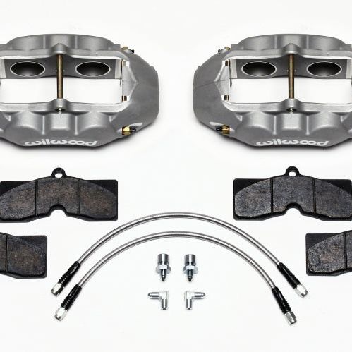 Wilwood D8-4 Front Caliper Kit Clear Corvette C2 / C3 65-82-Big Brake Kits-Wilwood-WIL140-10789-SMINKpower Performance Parts