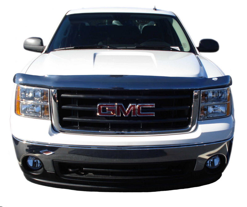 AVS 07-13 GMC Sierra 1500 High Profile Bugflector II Hood Shield - Smoke-tuningsupply.com