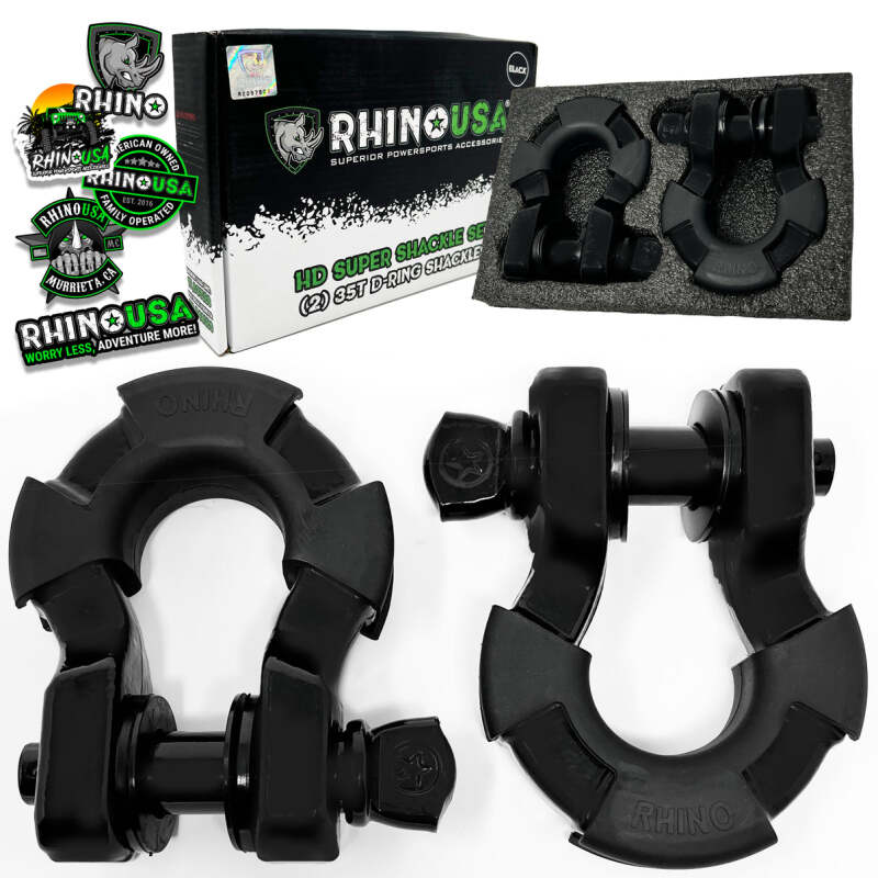 
  

Rhino USA SUPERSHACK-MATTE - RSASUPERSHACK-MATTE - Rhino USA 8T Super Shackle 2-Pack (Matte Black) - Shipped in Europe - Tuningsupply.com

