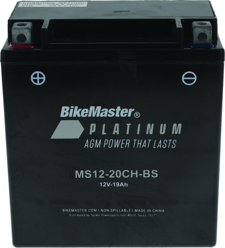 BikeMaster AGM Battery - MS12-20CH-BS-tuningsupply.com