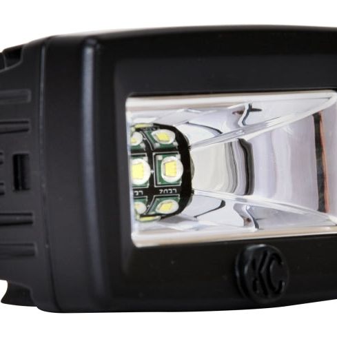 KC HiLiTES C-Series C2 LED 2in. Backup Area Flood Light 20w (Pair Pack System) - Black-tuningsupply.com