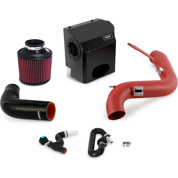 Mishimoto 2016 Ford Fiesta ST 1.6L Performance Air Intake Kit - Wrinkle Red-tuningsupply.com