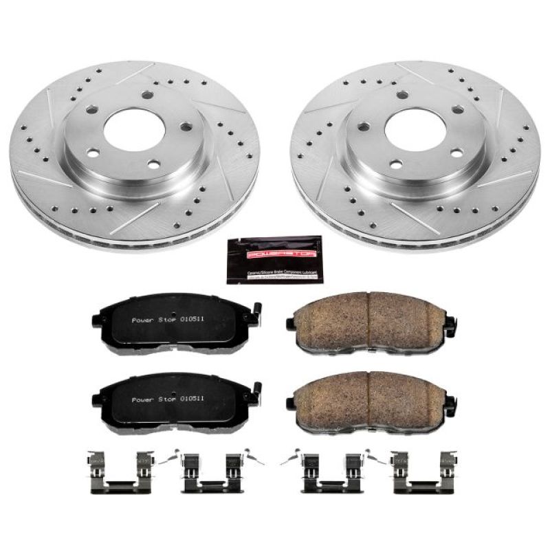 Power Stop 13-18 Nissan Sentra Front Z23 Evolution Sport Brake Kit-tuningsupply.com