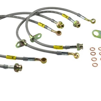 Goodridge 06-11 Honda Civic (Rear Disc Models) Stainless Steel Brake Line Kit-tuningsupply.com