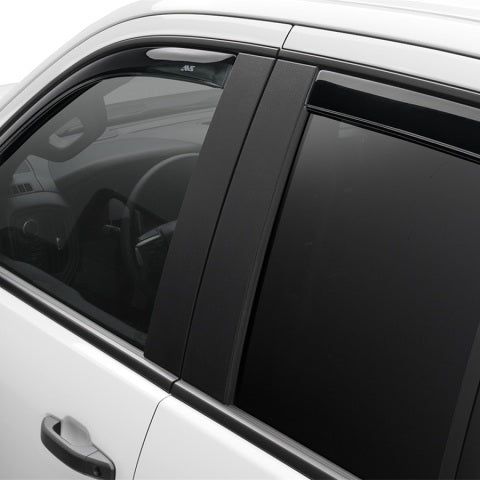 AVS 17-18 Ford F-250 Super Duty Supercrew Ventvisor Front & Rear Window Deflectors 4pc - Smoke-tuningsupply.com