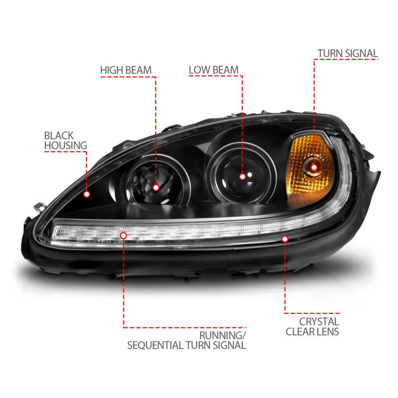 

ANZO 121571 - ANZ121571 - ANZO 05-13 Chevrolet Corvette Projector Headlights w/switchback & Sequential LED - Black Amber - Shipped in Europe - Tuningsupply.com
