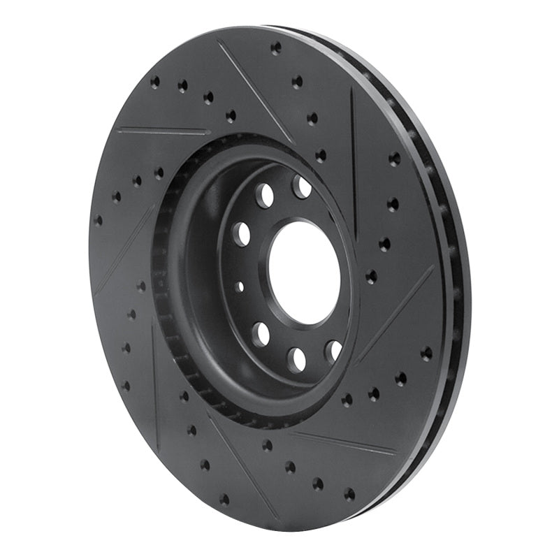 

R1 Concepts 633-74053L - RNC633-74053L - R1 2005-2025 Audi A3 Sportback E-Tron Front Left Drilled & Slotted Black Brake Rotor - Shipped in Europe - Tuningsupply.com
