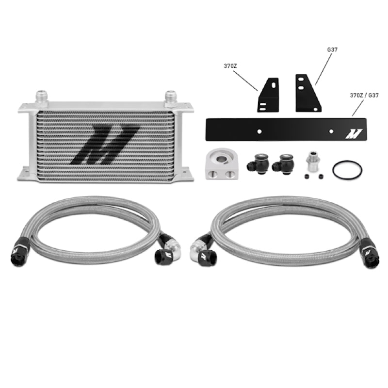 Mishimoto 09+ Nissan 370Z / 08+ Infiniti G37 (Coupe Only) Oil Cooler Kit-Oil Coolers-Mishimoto-MISMMOC-370Z-09-SMINKpower Performance Parts