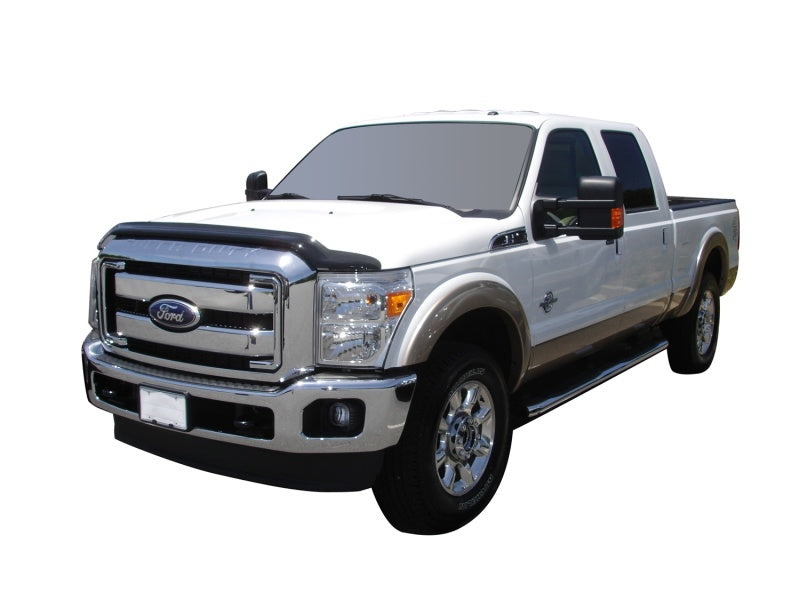 AVS 11-16 Ford F-350 High Profile Bugflector II Hood Shield - Smoke-tuningsupply.com