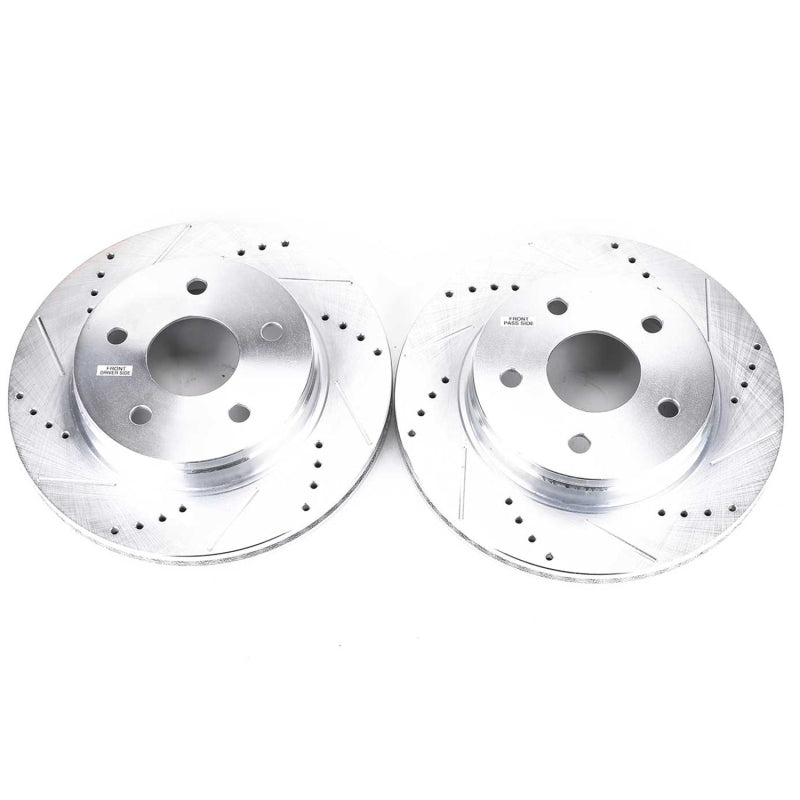 Power Stop 07-09 Chrysler Aspen Front Evolution Drilled & Slotted Rotors - Pair-tuningsupply.com