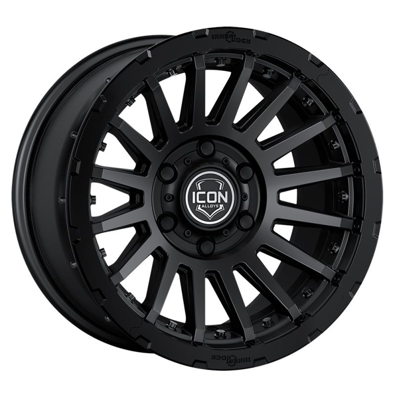 ICON Recon Pro 17x8.5 6x5.5 0mm Offset 4.75in BS 106.1mm Bore Satin Black Wheel-tuningsupply.com