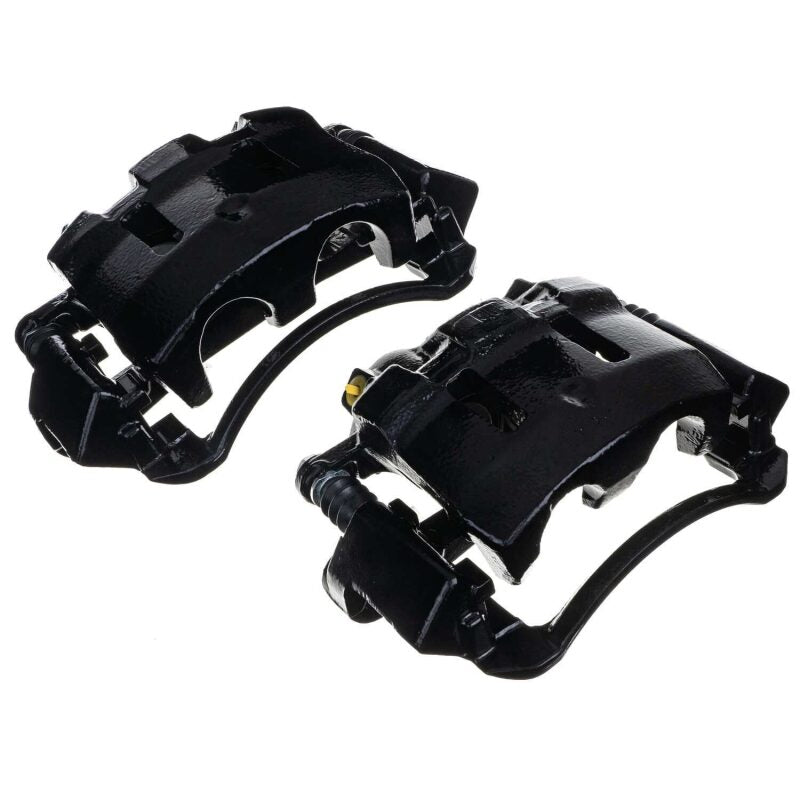 Power Stop 00-05 Ford Excursion Front Black Caliper - Pair w/Bracket-tuningsupply.com