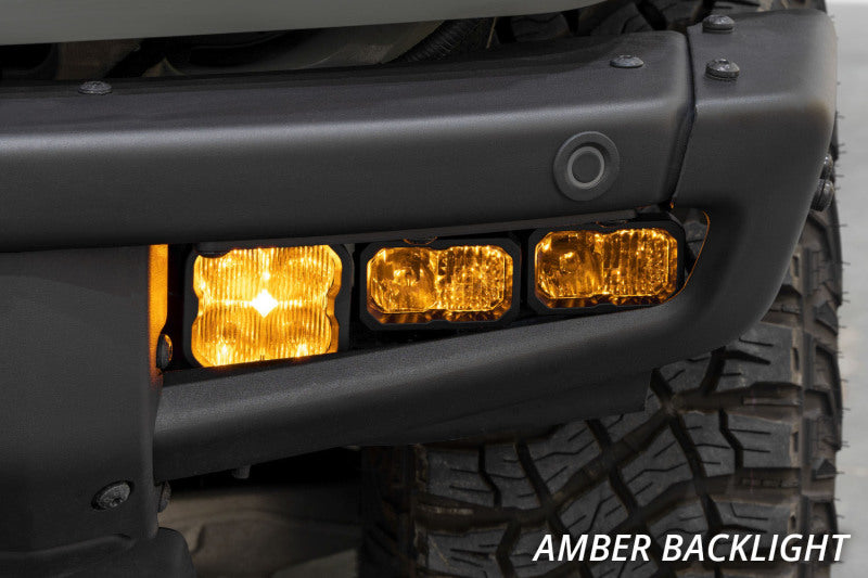 Diode Dynamics 2021 Ford Bronco Stage Series Fog Pocket Kit - Yellow Pro-tuningsupply.com