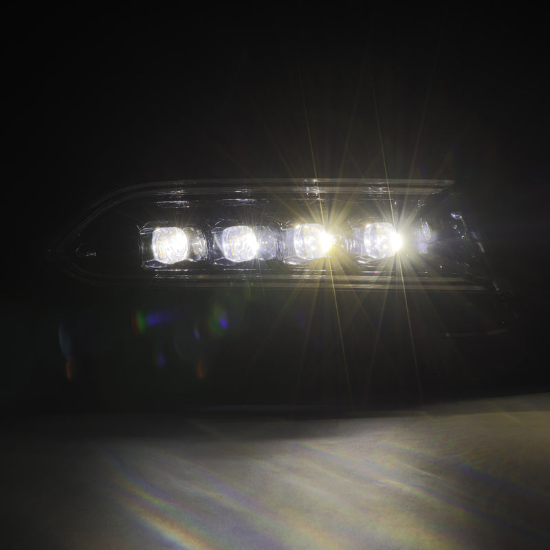 AlphaRex 15-23 Dodge Charger NOVA LED Proj Headlights Alpha-Blk w/Actv Light & Seq.Sig / SB DRL-tuningsupply.com