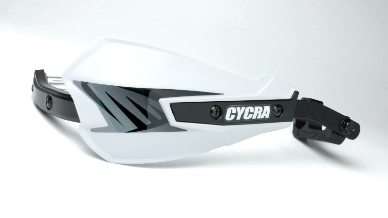 Cycra Vortex Hand Guard/w Universal U-Clamps - White-tuningsupply.com