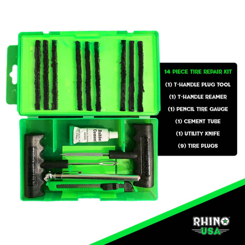 
  

Rhino USA RNO-PLUG-PACK - RSARNO-PLUG-PACK - Rhino USA 14-Piece Compact Tire Repair Plug Kit - Shipped in Europe - Tuningsupply.com

