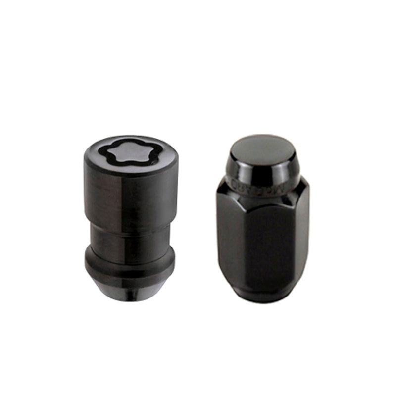 McGard 6 Lug Hex Install Kit w/Locks (Cone Seat Nut) M12X1.5 / 13/16 Hex / 1.5in. Length - Black-tuningsupply.com