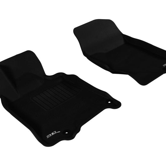 3D MAXpider 2007-2015 Infiniti Q40/Q60/G35/37 Kagu 1st Row Floormat - Black-tuningsupply.com