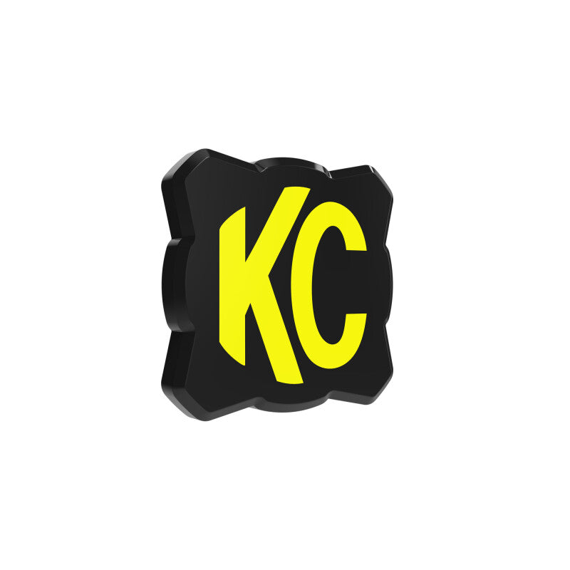 

KC HiLiTES  - KCL5328 - KC HiLiTES FLEX ERA 1 Single Light Cover ONLY (Black/Yellow KC Logo) - Shipped in Europe - Tuningsupply.com
