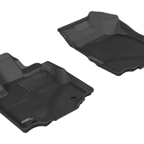 3D MAXpider 2006-2014 Honda Ridgeline Kagu 1st Row Floormat - Black-tuningsupply.com