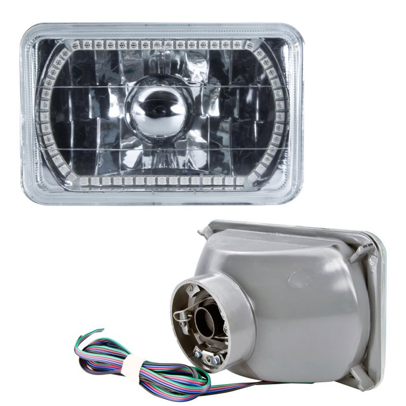 Oracle Pre-Installed Lights 4x6 IN. Sealed Beam - ColorSHIFT Halo SEE WARRANTY-tuningsupply.com