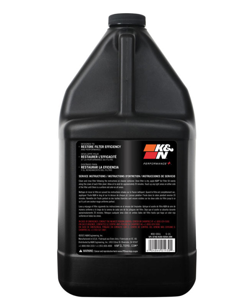 

K&N Engineering  - KNN99-0551 - K&N 1 Gallon Air Filter Oil - Shipped in Europe - Tuningsupply.com
