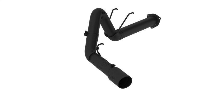 MBRP 17-19 Ford F-250/350/450 6.7L 4in Filter Back Single Tip Black Coated Exhaust-tuningsupply.com