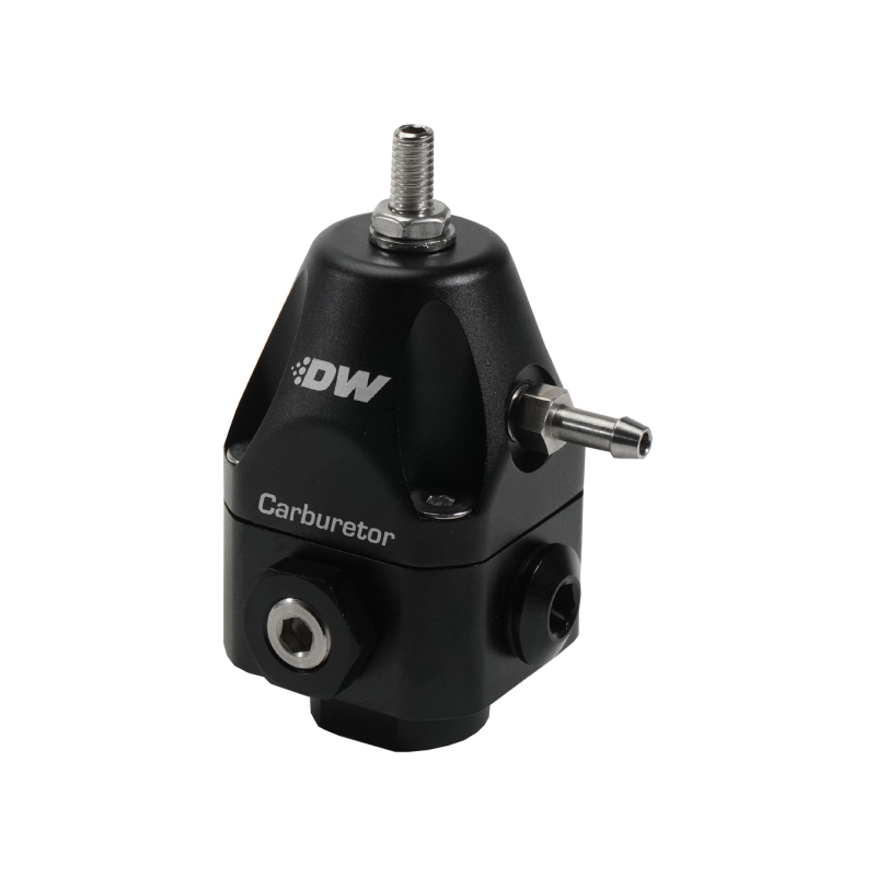 

DeatschWerks 6-0550-FRB - DWK6-0550-FRB - DeatschWerks Compact Carburetor Adjustable Fuel Regulator 6AN x4 Inlets - 6AN Return - Black - Shipped in Europe - Tuningsupply.com
