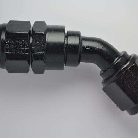 Fragola -8AN Real Street x 45 Degree Hose End Black For PTFE Hose-tuningsupply.com