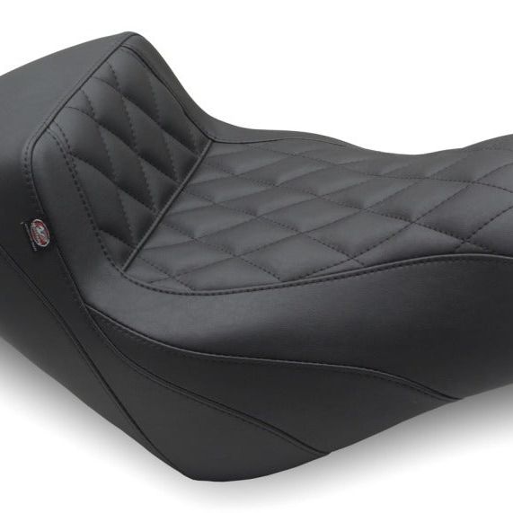 Mustang 15-23 Kawasaki Vulcan S Solo Seat Diamond Stitch - Black-Solo Motorcycle Seats-Mustang Motorcycle-MMP76430-SMINKpower Performance Parts