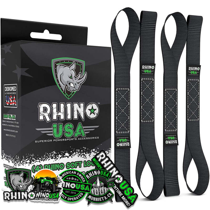 

Rhino USA SOFT4PACK-BLK - RSASOFT4PACK-BLK - Rhino USA Soft Loops Motorcycle Tie-Down Set 4-Pack Black - Shipped in Europe - Tuningsupply.com
