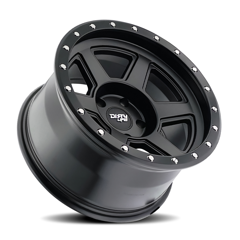 Dirty Life 9315 Compound 17x9 / 6x139.7 BP / -12mm Offset / 106mm Hub Matte Black Wheel-tuningsupply.com