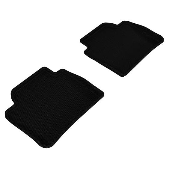 3D MAXpider 2012-2020 BMW 3 Series/4 Series Gran Coupe F30/F36 Kagu 2nd Row Floormats - Black-tuningsupply.com