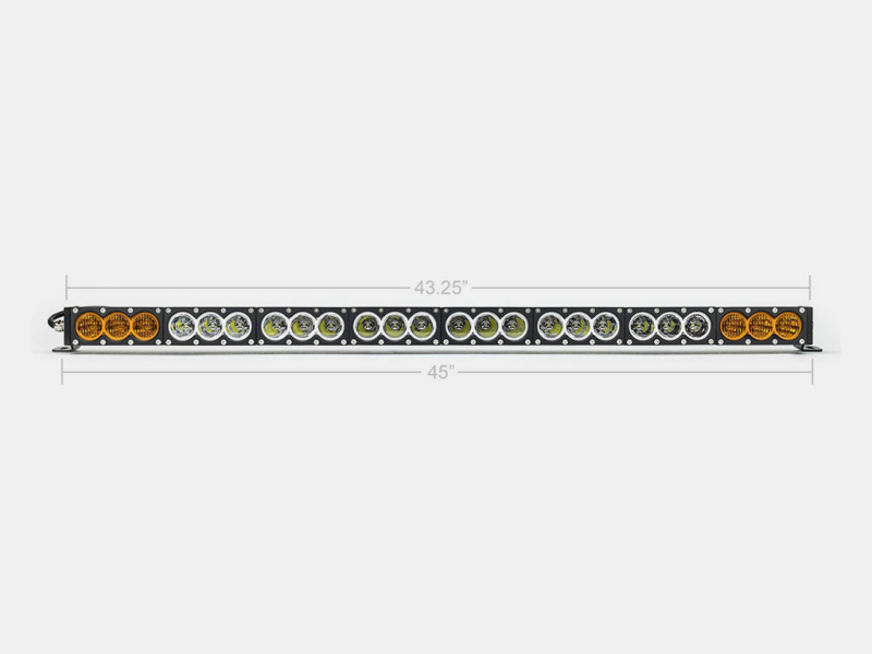 Cali Raised 43 Amber/White Dual Function Led Bar - No Wire Harness / No Switch-tuningsupply.com