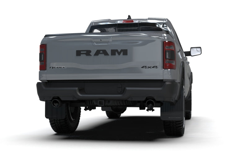 Rally Armor 19-25 Dodge Ram 1500 Rebel Black UR Mud Flap w/Dark Grey Logo