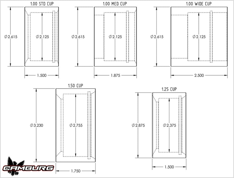 Camburg 1.25in. 4130 Uniball Cup-tuningsupply.com