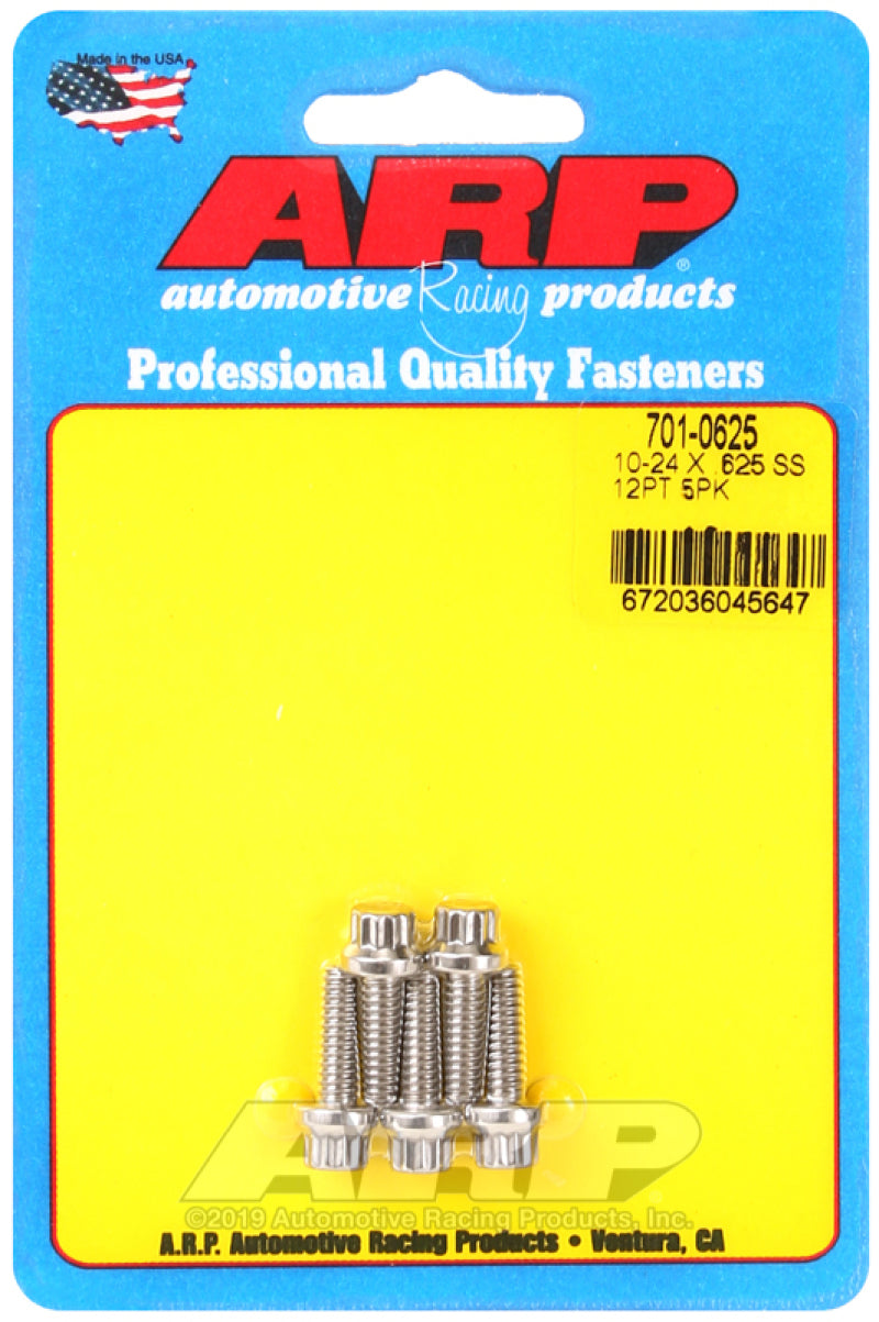 

ARP 701-0625 - ARP701-0625 - ARP 10-24 x .625 12pt SS bolts - Shipped in Europe - Tuningsupply.com
